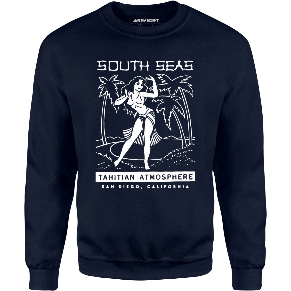 South Seas - San Diego, CA - Vintage Tiki Bar - Unisex Sweatshirt