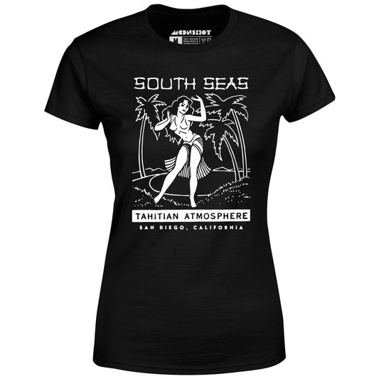 South Seas - San Diego, CA - Vintage Tiki Bar - Women's T-Shirt