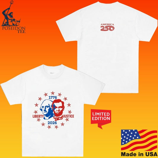 Spirit Jersey Liberty & Justice America 250 Ringer T-shirt