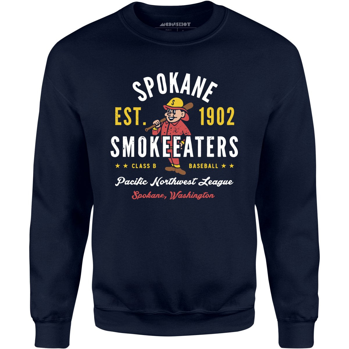 Spokane Smoke Eaters - Washington - Vintage Defunct Baseball Teams - Unisex Sweatshirt