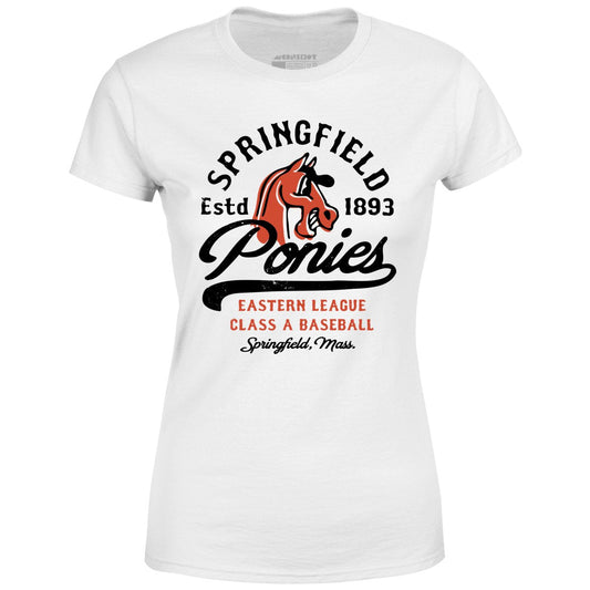 Springfield Ponies - Massachusetts - Vintage Defunct Baseball Teams - Women's T-Shirt