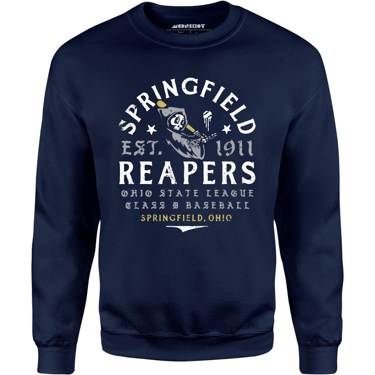 Springfield Reapers - Ohio - Vintage Defunct Baseball Teams - Unisex Sweatshirt
