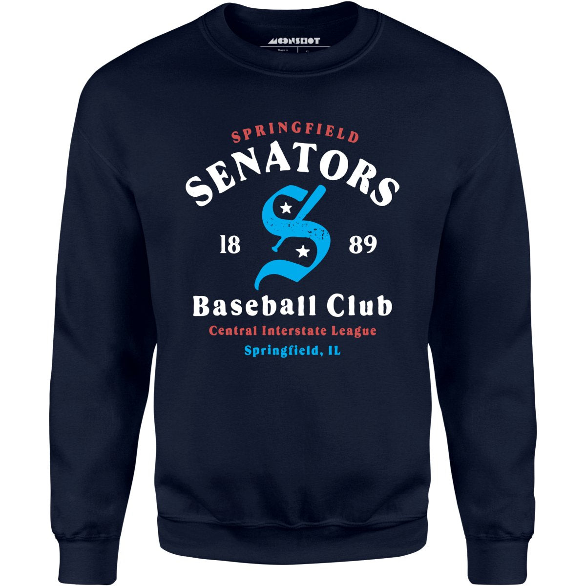Springfield Senators - Illinois - Vintage Defunct Baseball Teams - Unisex Sweatshirt