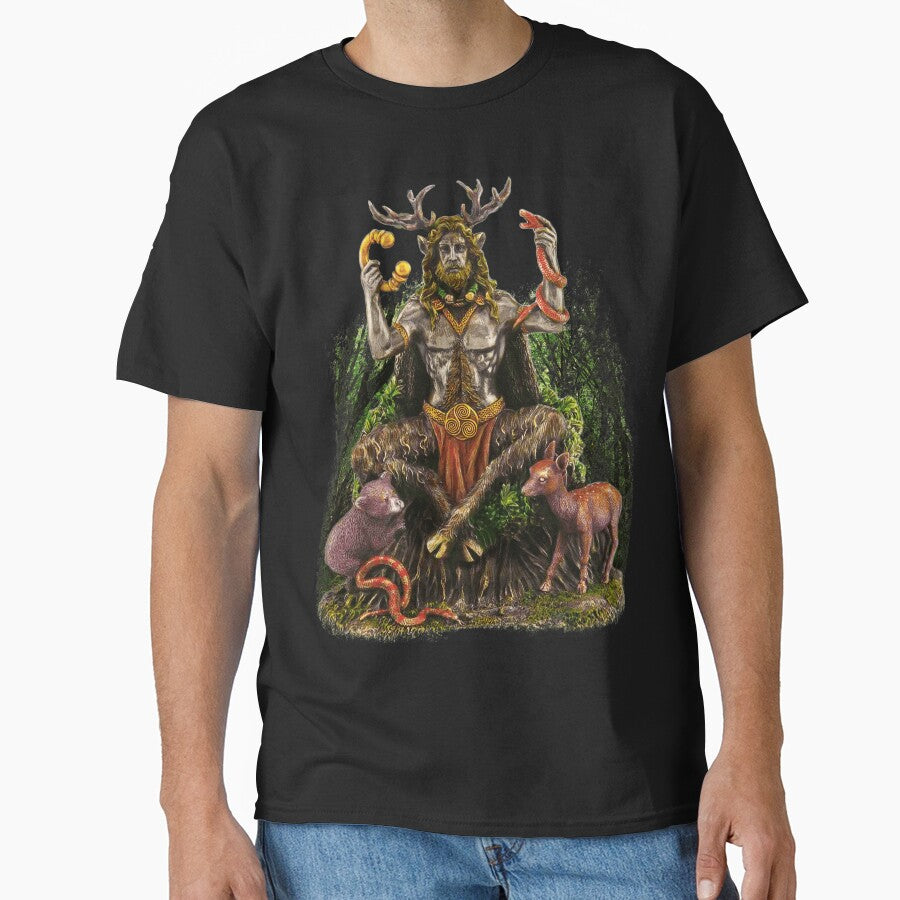 Cernunnos Celtic God Forest Scene by signsandsymbols