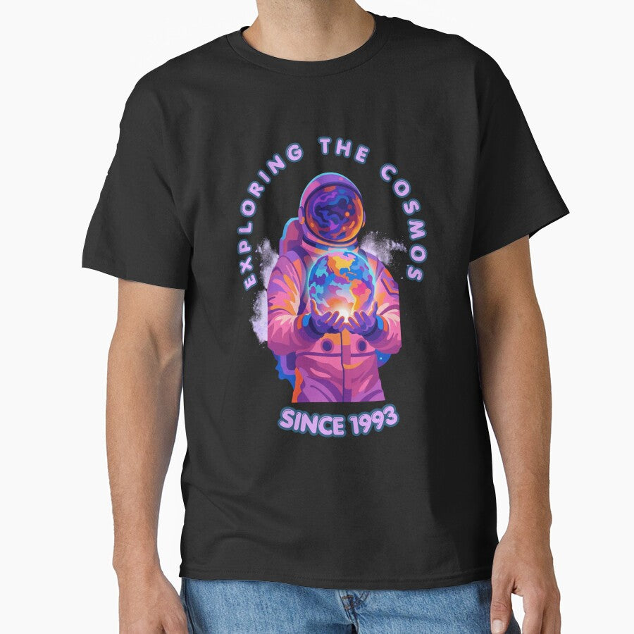 Exploring the Cosmos Since 1993 – Colorful Astronaut Art by MedCanvas