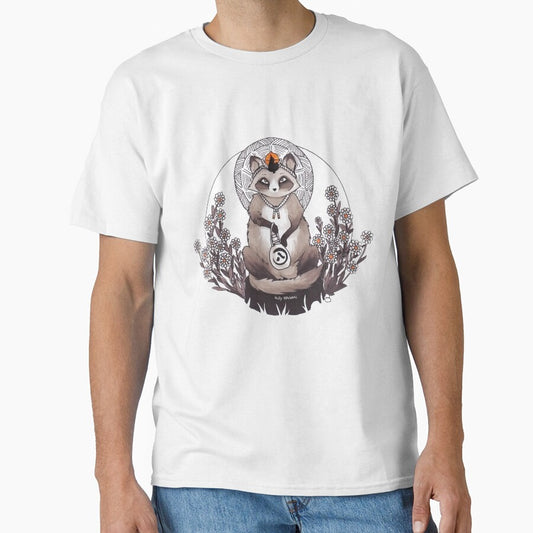 Tanuki et Fleurs sauvages by hollykachari