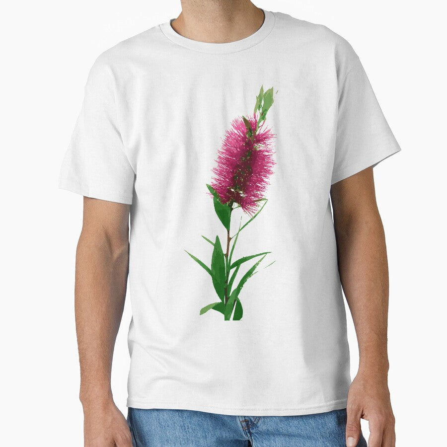 Bottlebrush Flower - Australian Native Floral - Pink by Annalee Beer