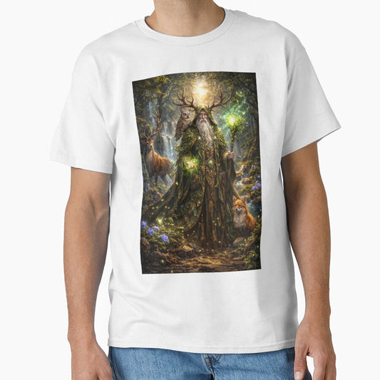 Ancient Forest Druid – Mystical Nature Mage Fantasy Art by DrakariArt
