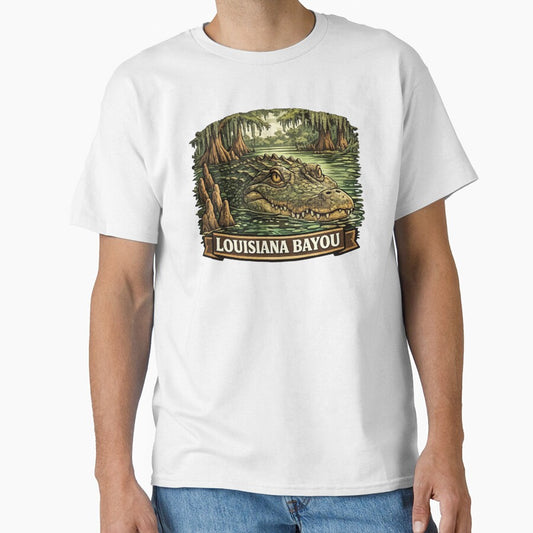 Louisiana Bayou Alligator - Cypress Swamp by Myra365Art