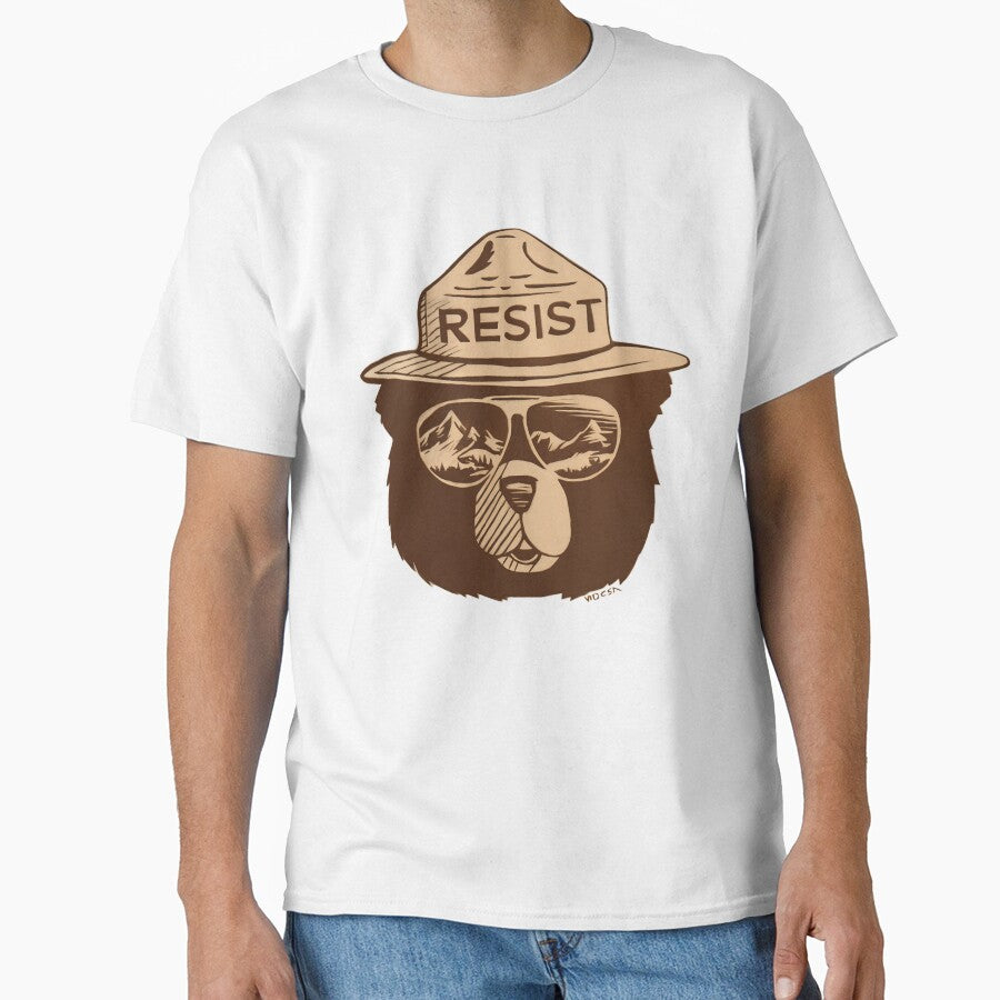 Protect our national parks stand with smokey the bear resist park save environment Service by SkeletonsDanger