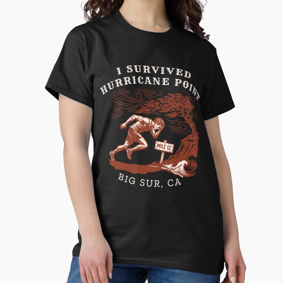 I Survived Hurricane Point Vintage Big Sur by Oaks Creations