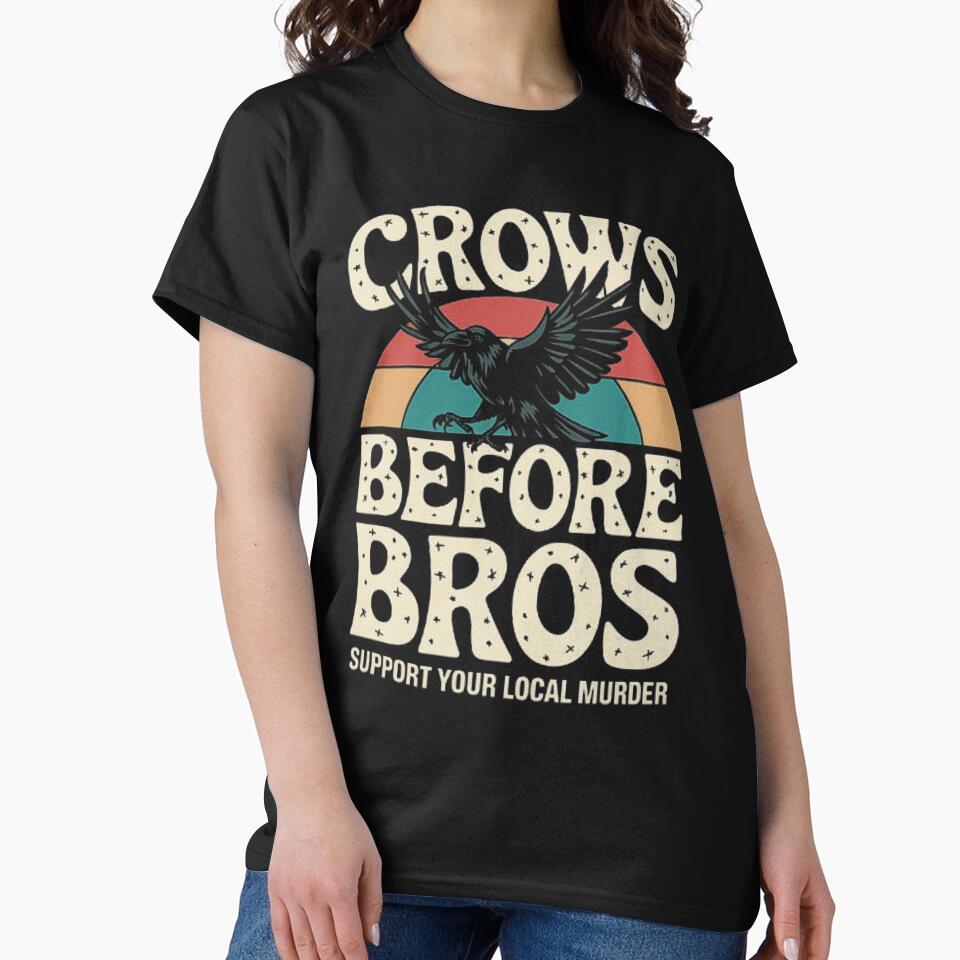 Crows Before Bros - Quirky Crow Art for Bird Lovers by love3617