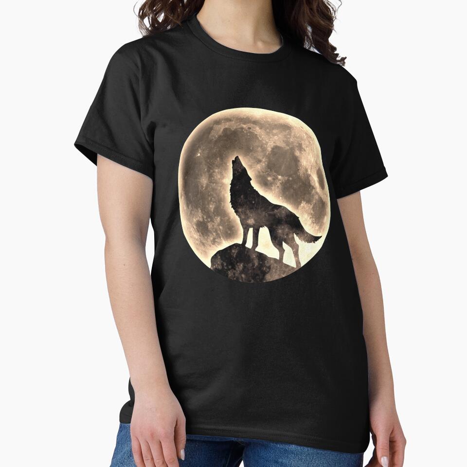 Howling Wolf, full moon, fullmoon, wild, dog, wolves by boom-art