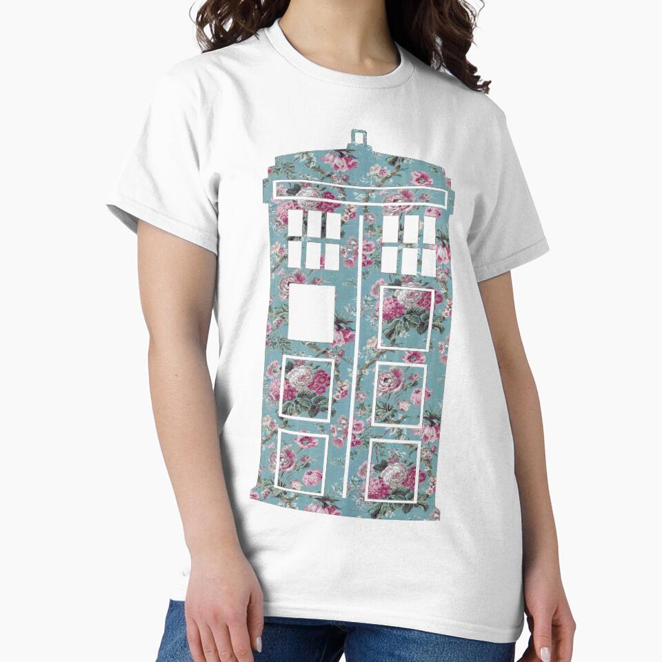 Floral Police Box by fashionsforfans