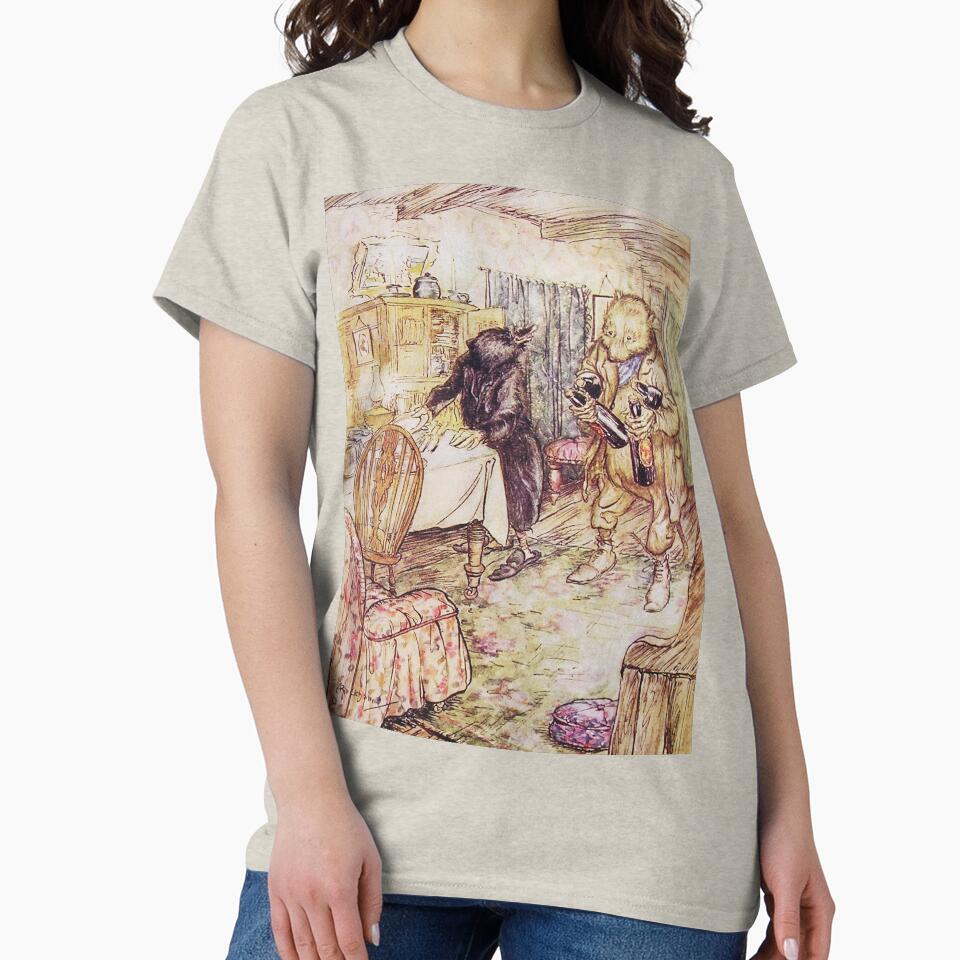 Ratty and Mole Wind in the Willows illustration - Arthur Rackham by Vintage Designs +