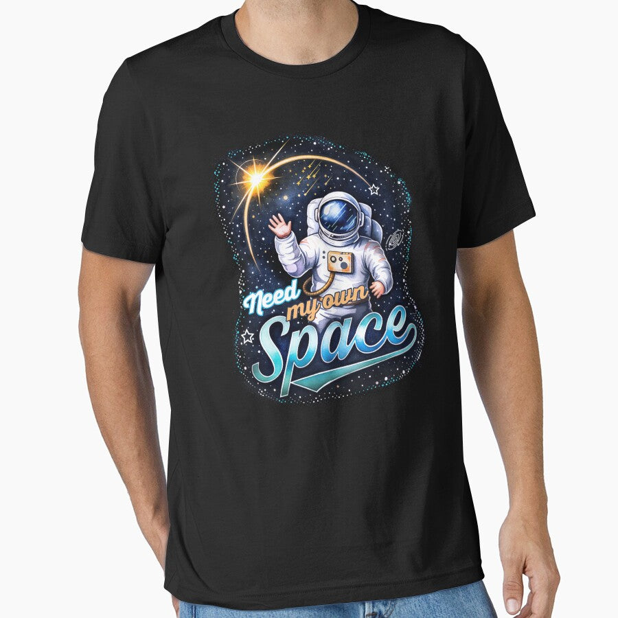 Need My Own Space Astronaut Introvert Quote by PixelGrafiks