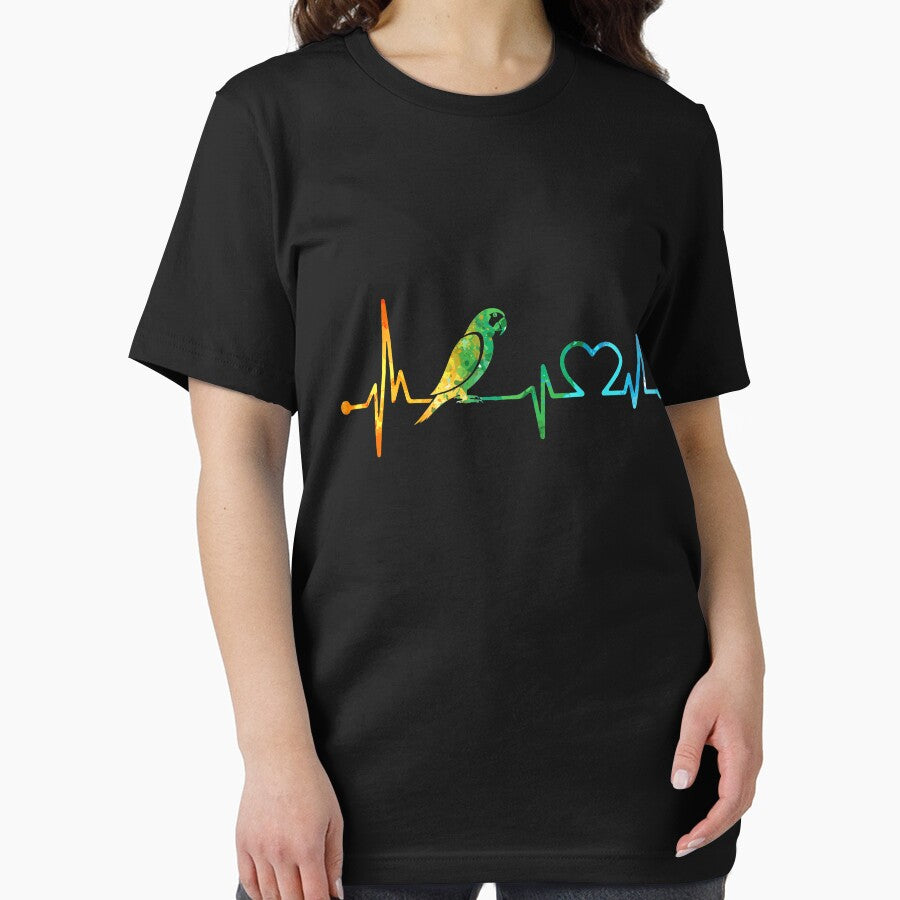 PARROT HEARTBEAT WATERCOLOR by WinghiDesign