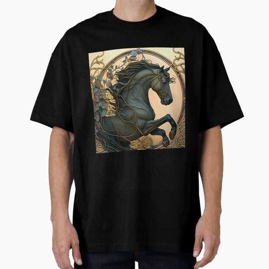 Vintage Art Nouveau Relief Horse Design by entwithanaxe