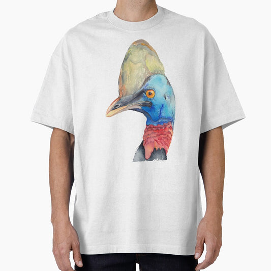Cassowary - Australian bird watercolour by Zoya Makarova