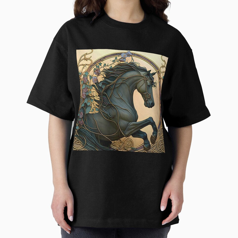 Vintage Art Nouveau Relief Horse Design by entwithanaxe