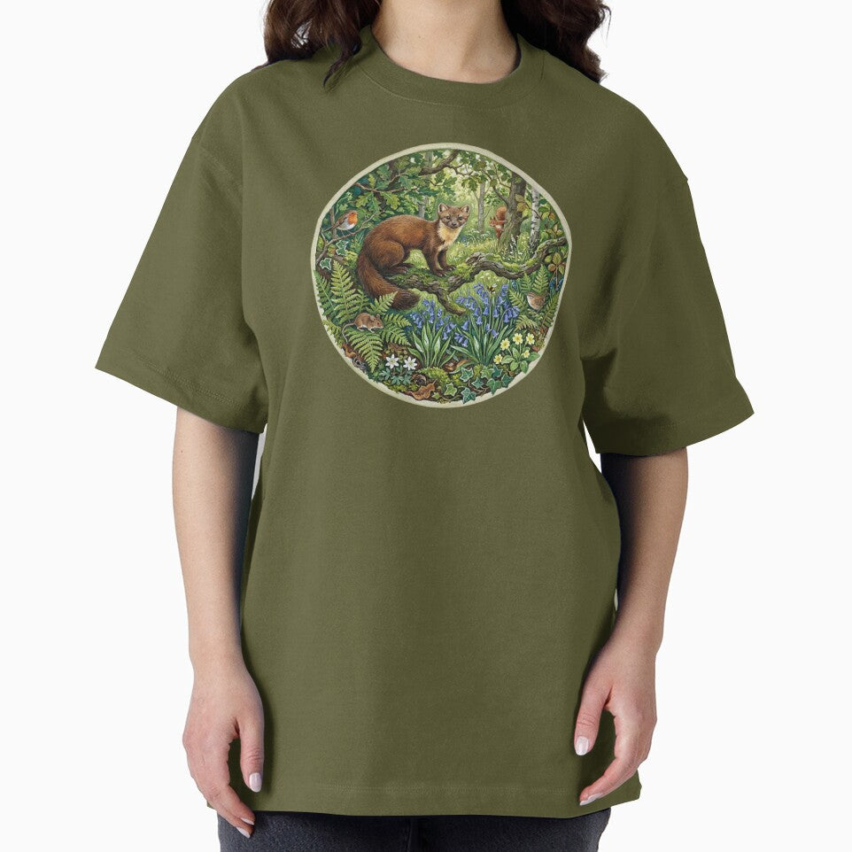 Classic British Pine Marten Woodland Scene by Englandbear