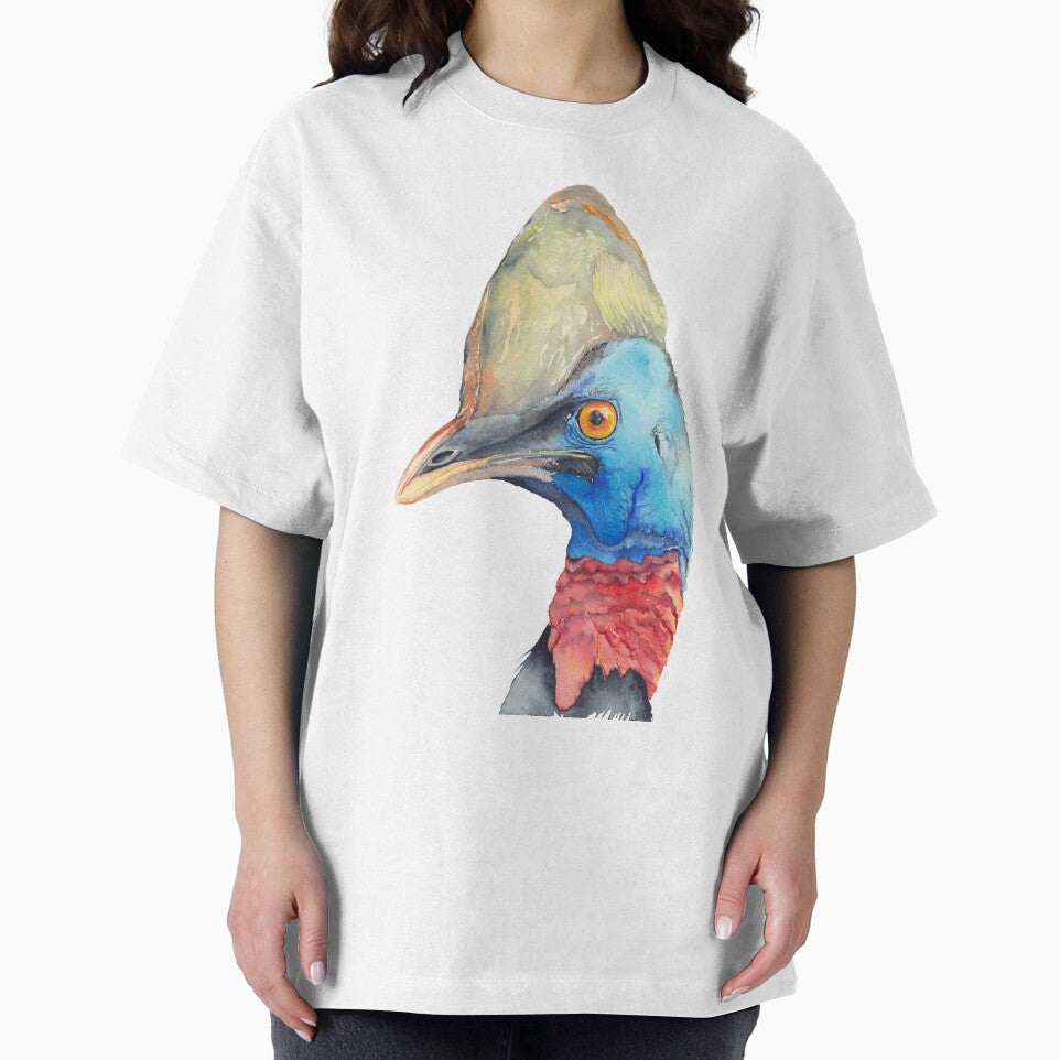 Cassowary - Australian bird watercolour by Zoya Makarova