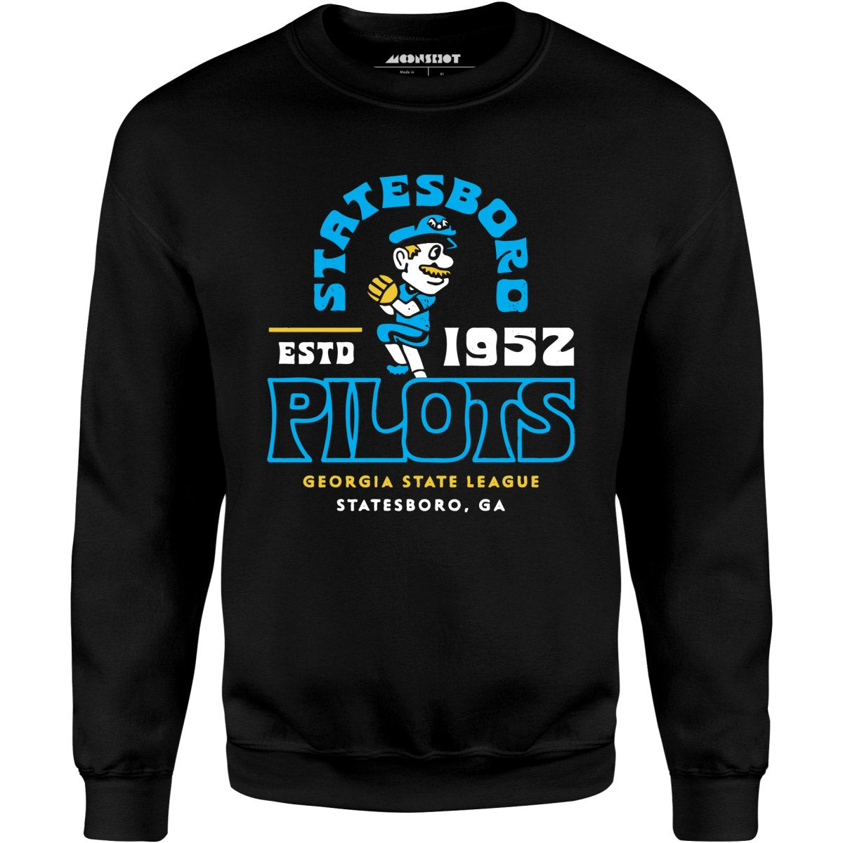 Statesboro Pilots - Georgia - Vintage Defunct Baseball Teams - Unisex Sweatshirt