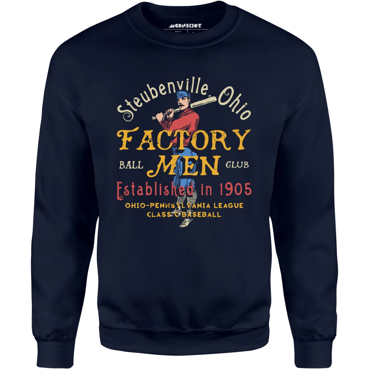 Steubenville Factory Men - Ohio - Vintage Defunct Baseball Teams - Unisex Sweatshirt