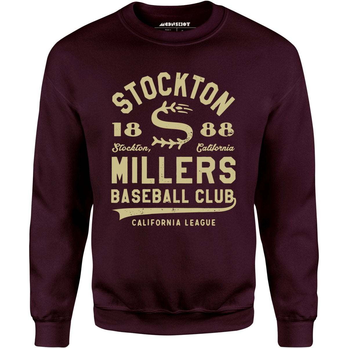 Stockton Millers - California - Vintage Defunct Baseball Teams - Unisex Sweatshirt