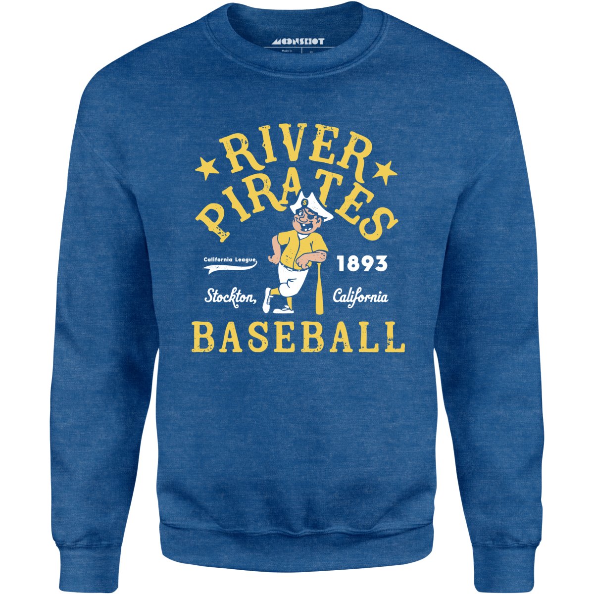 Stockton River Pirates - California - Vintage Defunct Baseball Teams - Unisex Sweatshirt