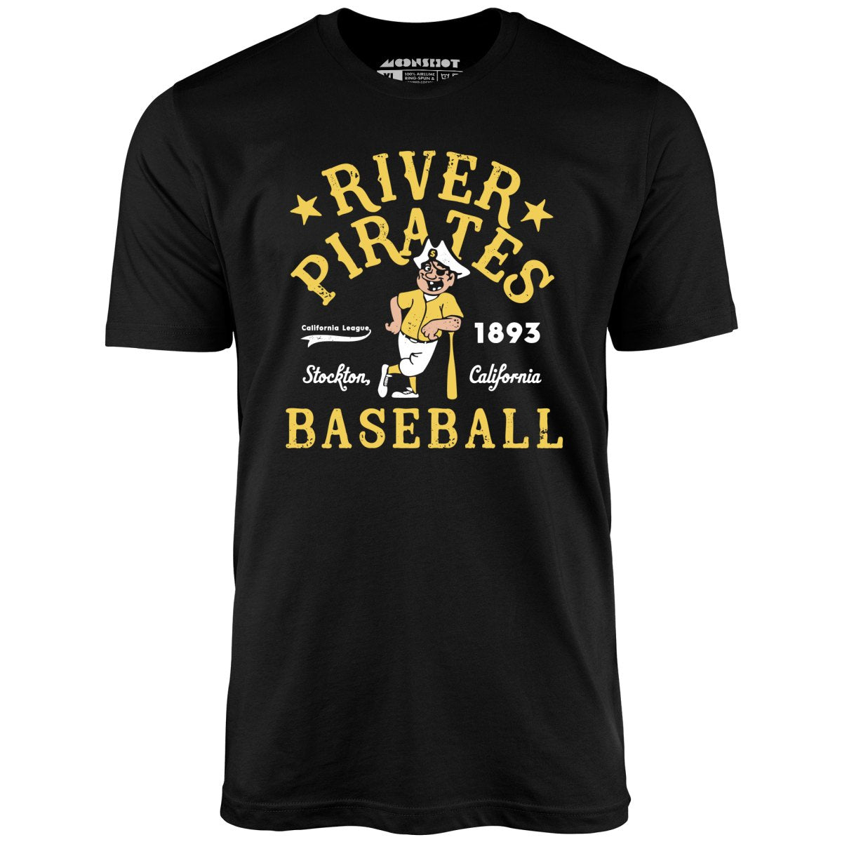 Stockton River Pirates - California - Vintage Defunct Baseball Teams - Unisex T-Shirt