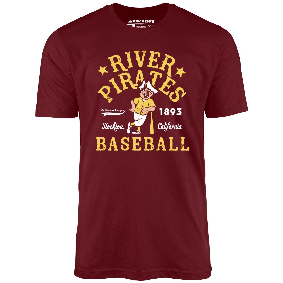 Stockton River Pirates - California - Vintage Defunct Baseball Teams - Unisex T-Shirt