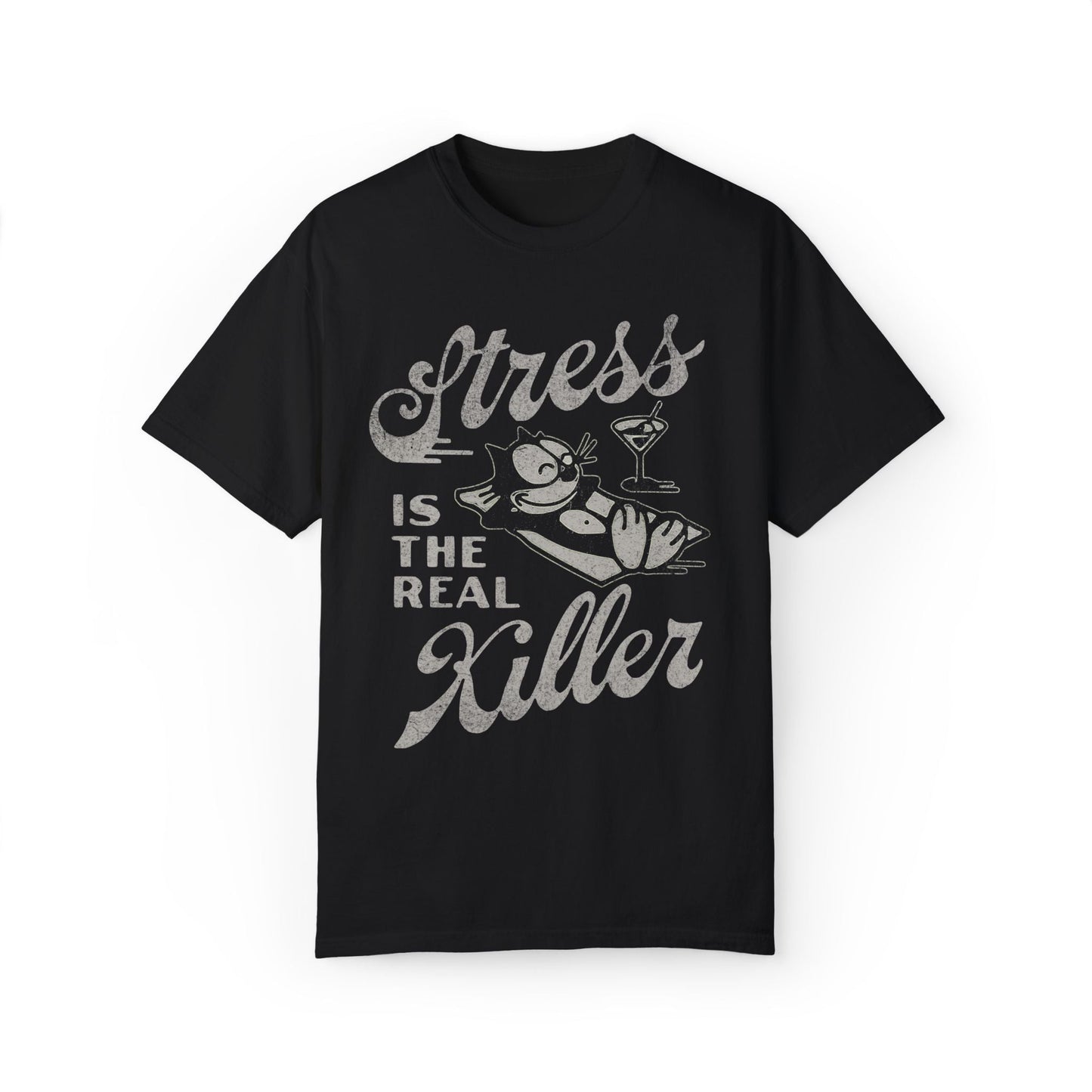 Stress Is The Real Killer Vintage Graphic Tee.