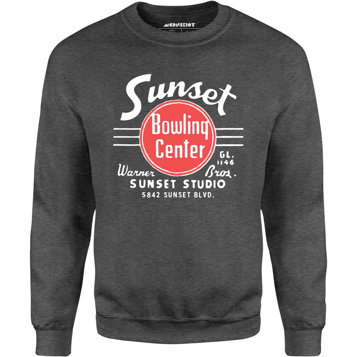 Sunset Bowling Center v2 - Hollywood, CA - Vintage Bowling Alley - Unisex Sweatshirt