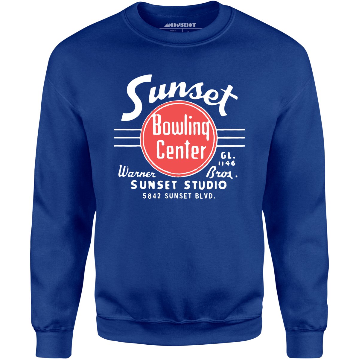 Sunset Bowling Center v2 - Hollywood, CA - Vintage Bowling Alley - Unisex Sweatshirt