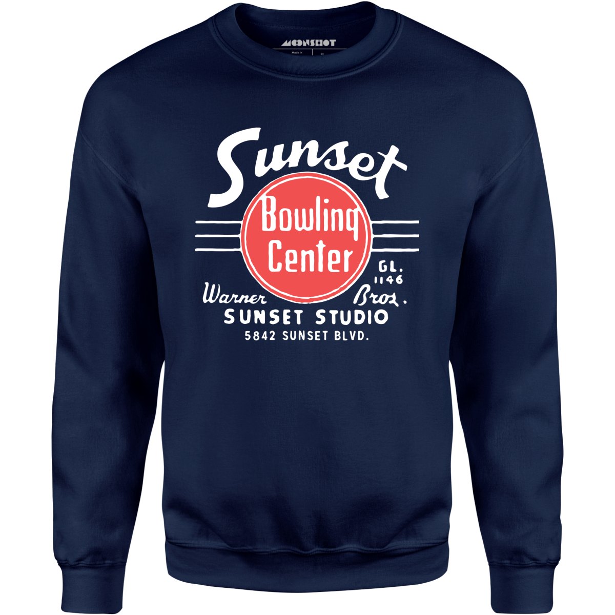 Sunset Bowling Center v2 - Hollywood, CA - Vintage Bowling Alley - Unisex Sweatshirt
