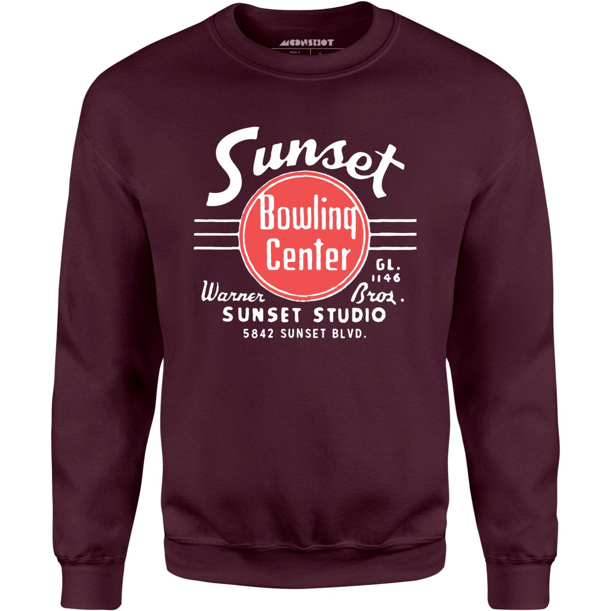 Sunset Bowling Center v2 - Hollywood, CA - Vintage Bowling Alley - Unisex Sweatshirt