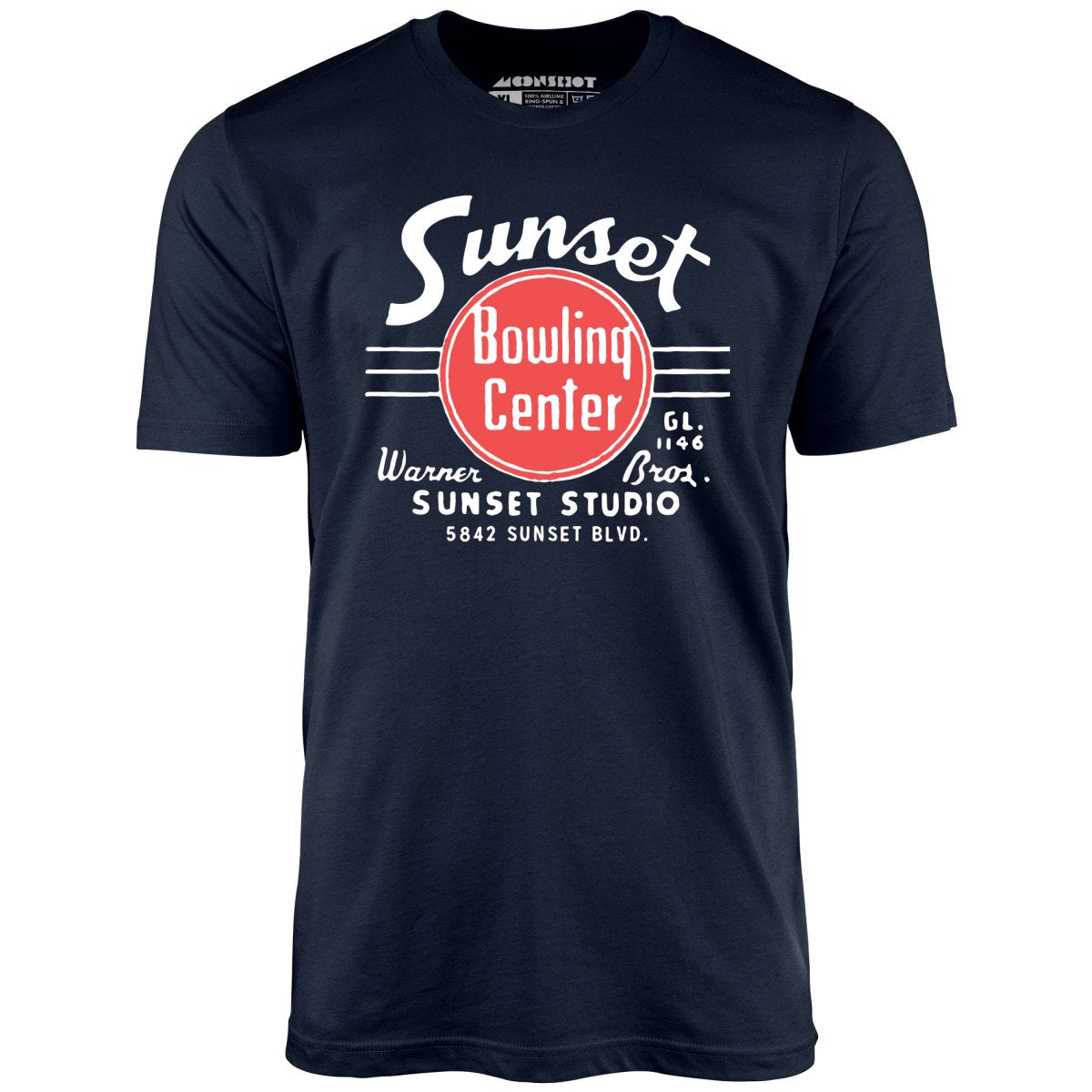 Sunset Bowling Center v2 - Hollywood, CA - Vintage Bowling Alley - Unisex T-Shirt