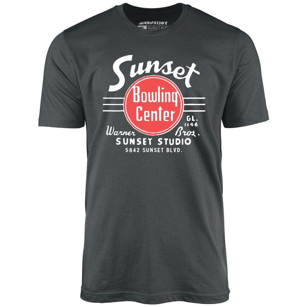 Sunset Bowling Center v2 - Hollywood, CA - Vintage Bowling Alley - Unisex T-Shirt