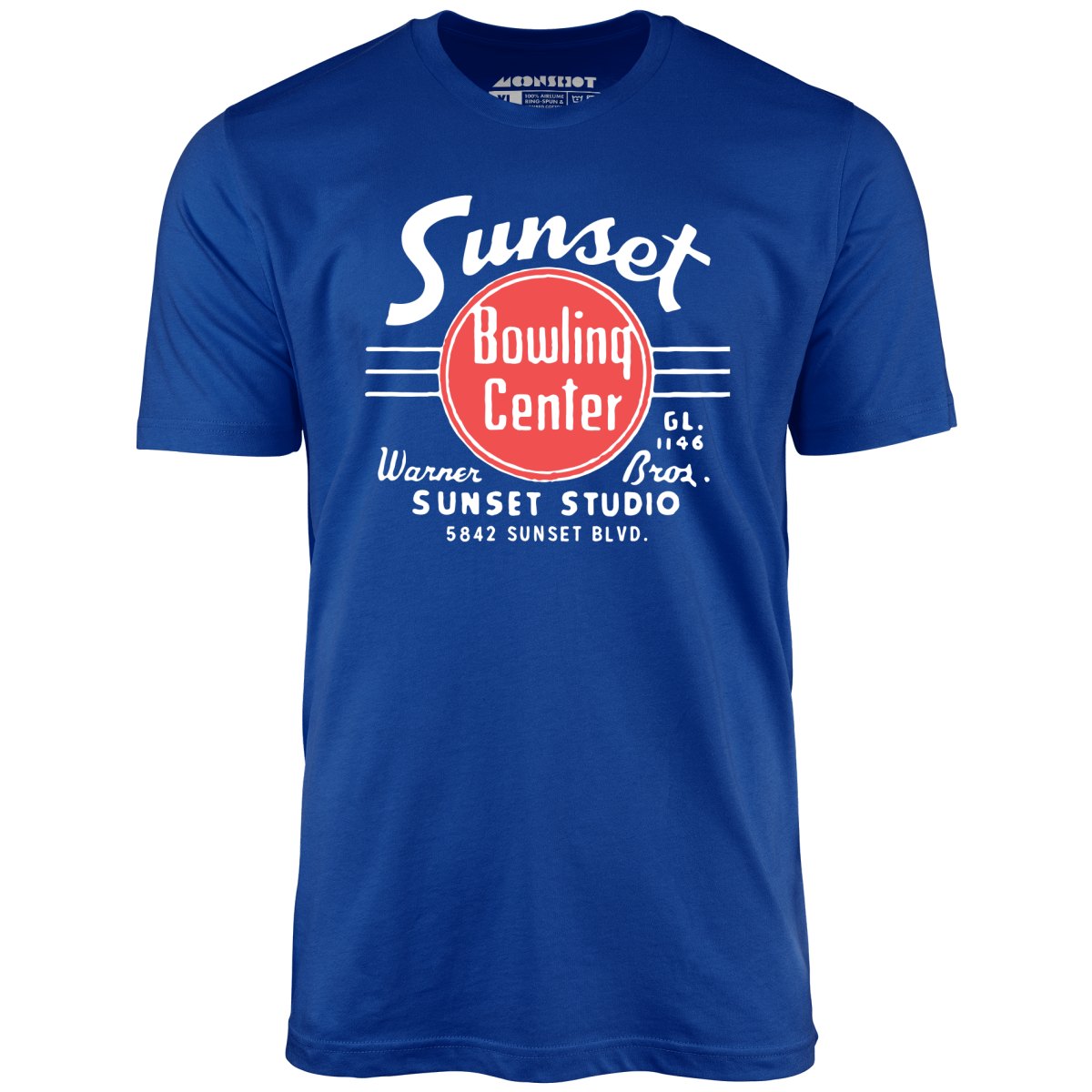 Sunset Bowling Center v2 - Hollywood, CA - Vintage Bowling Alley - Unisex T-Shirt