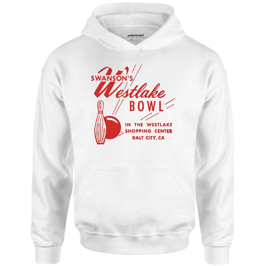 Swanson's Westlake Bowl - Daly City, CA - Vintage Bowling Alley - Unisex Hoodie