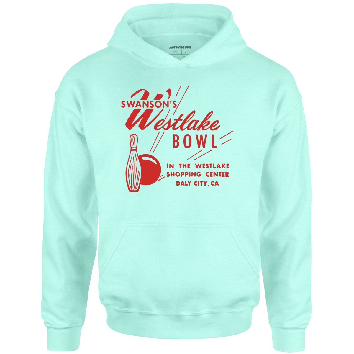 Swanson's Westlake Bowl - Daly City, CA - Vintage Bowling Alley - Unisex Hoodie