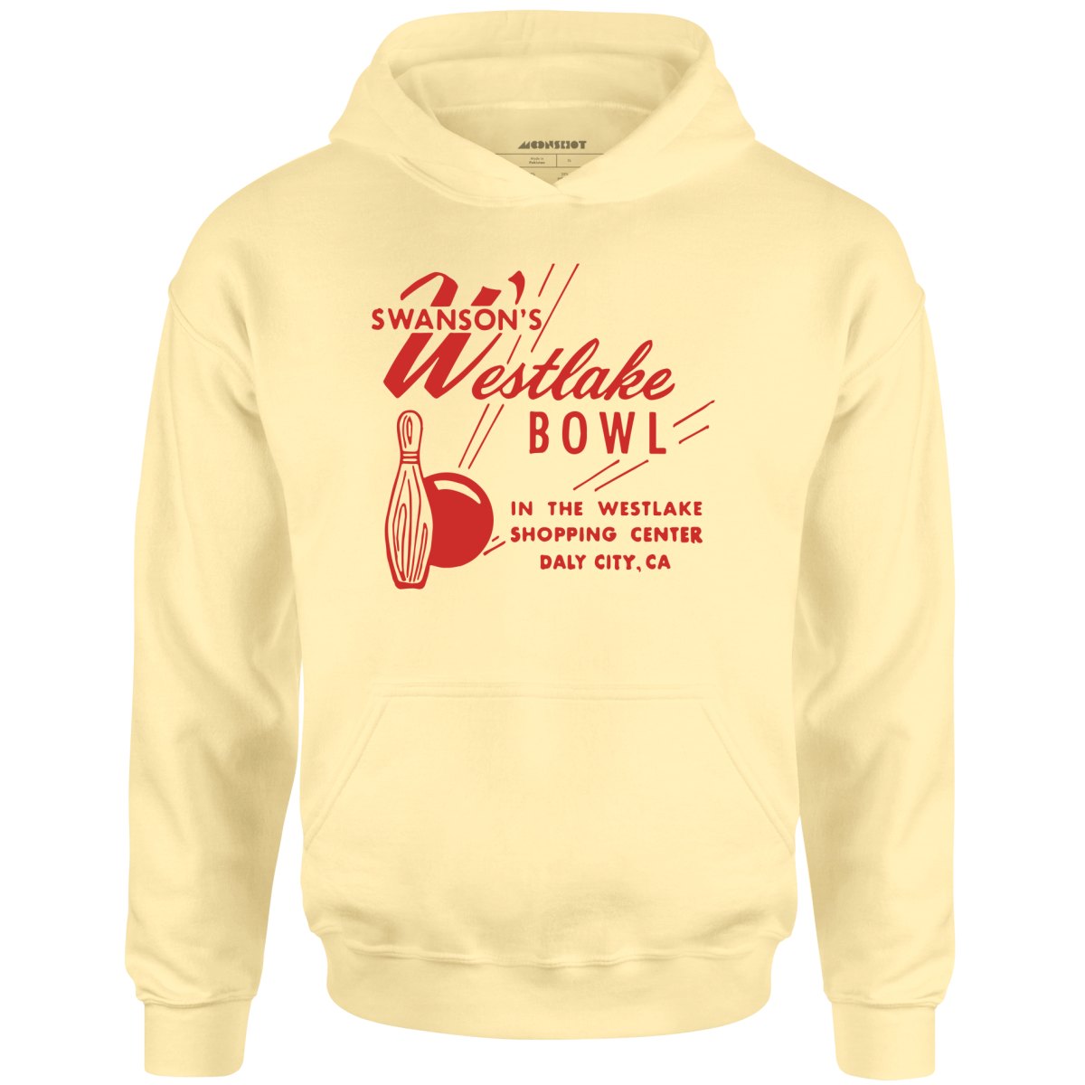 Swanson's Westlake Bowl - Daly City, CA - Vintage Bowling Alley - Unisex Hoodie