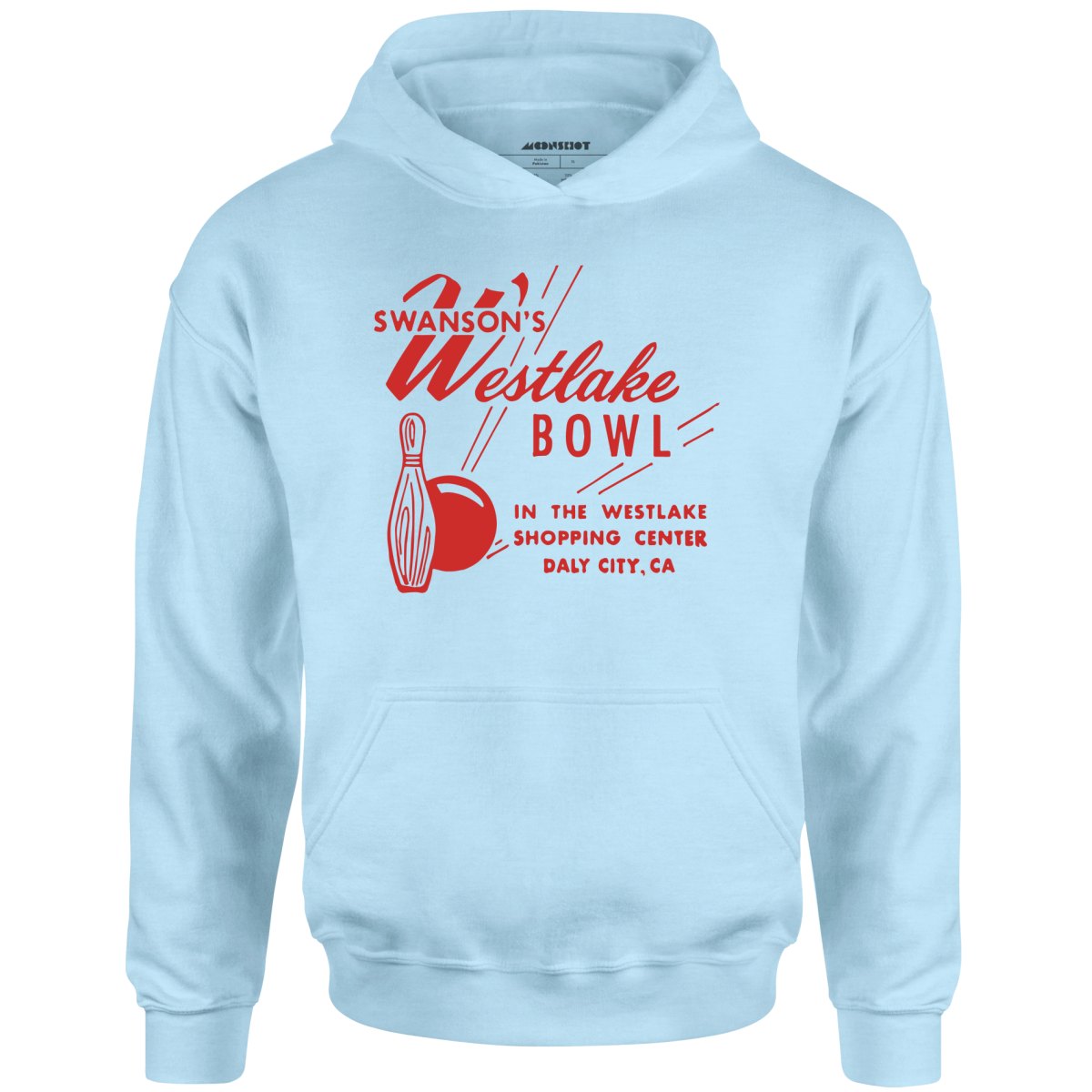 Swanson's Westlake Bowl - Daly City, CA - Vintage Bowling Alley - Unisex Hoodie