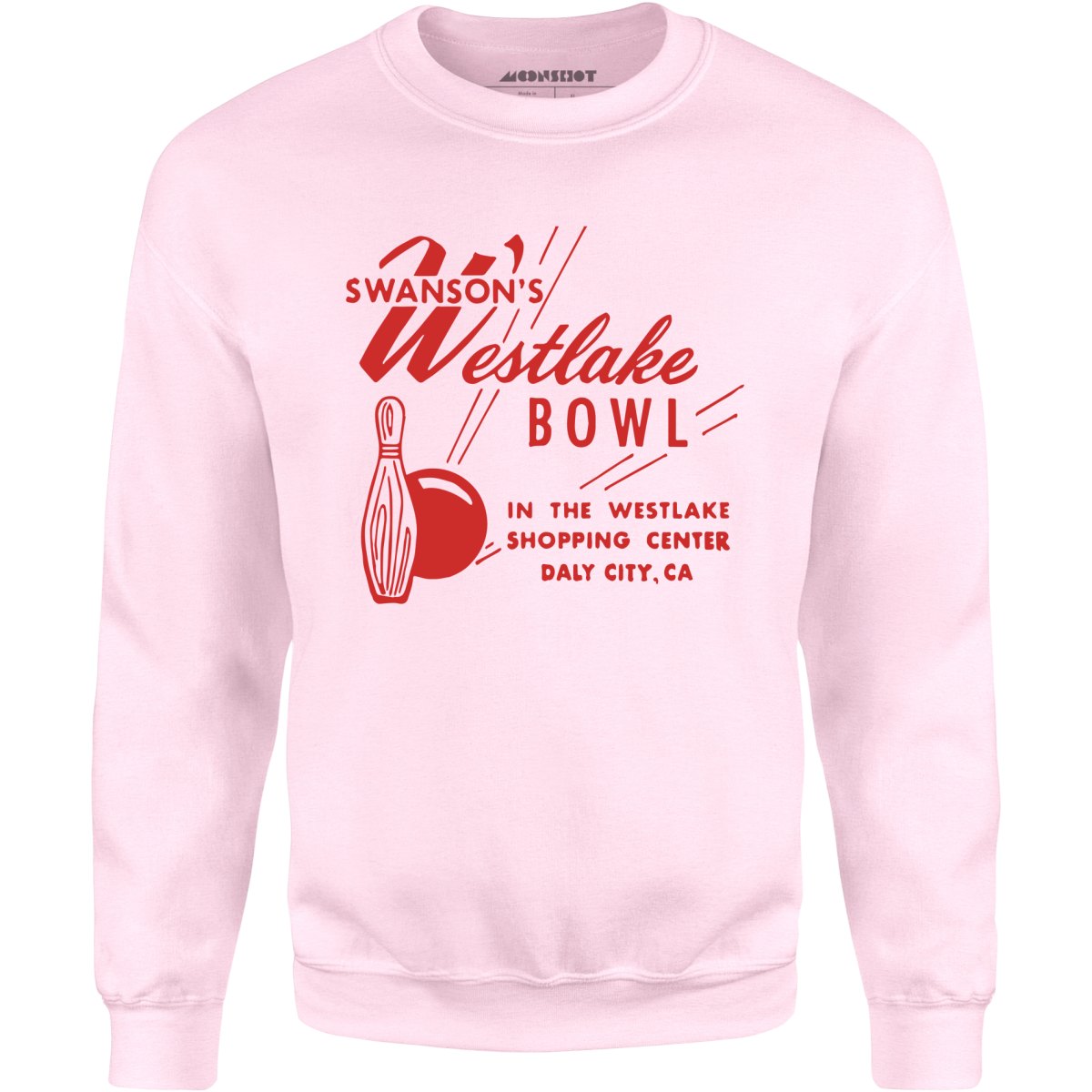 Swanson's Westlake Bowl - Daly City, CA - Vintage Bowling Alley - Unisex Sweatshirt