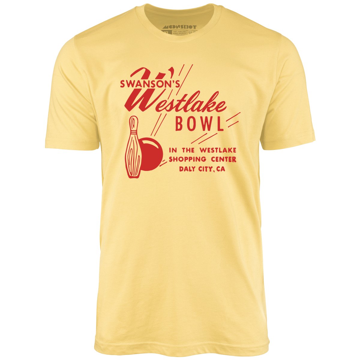 Swanson's Westlake Bowl - Daly City, CA - Vintage Bowling Alley - Unisex T-Shirt