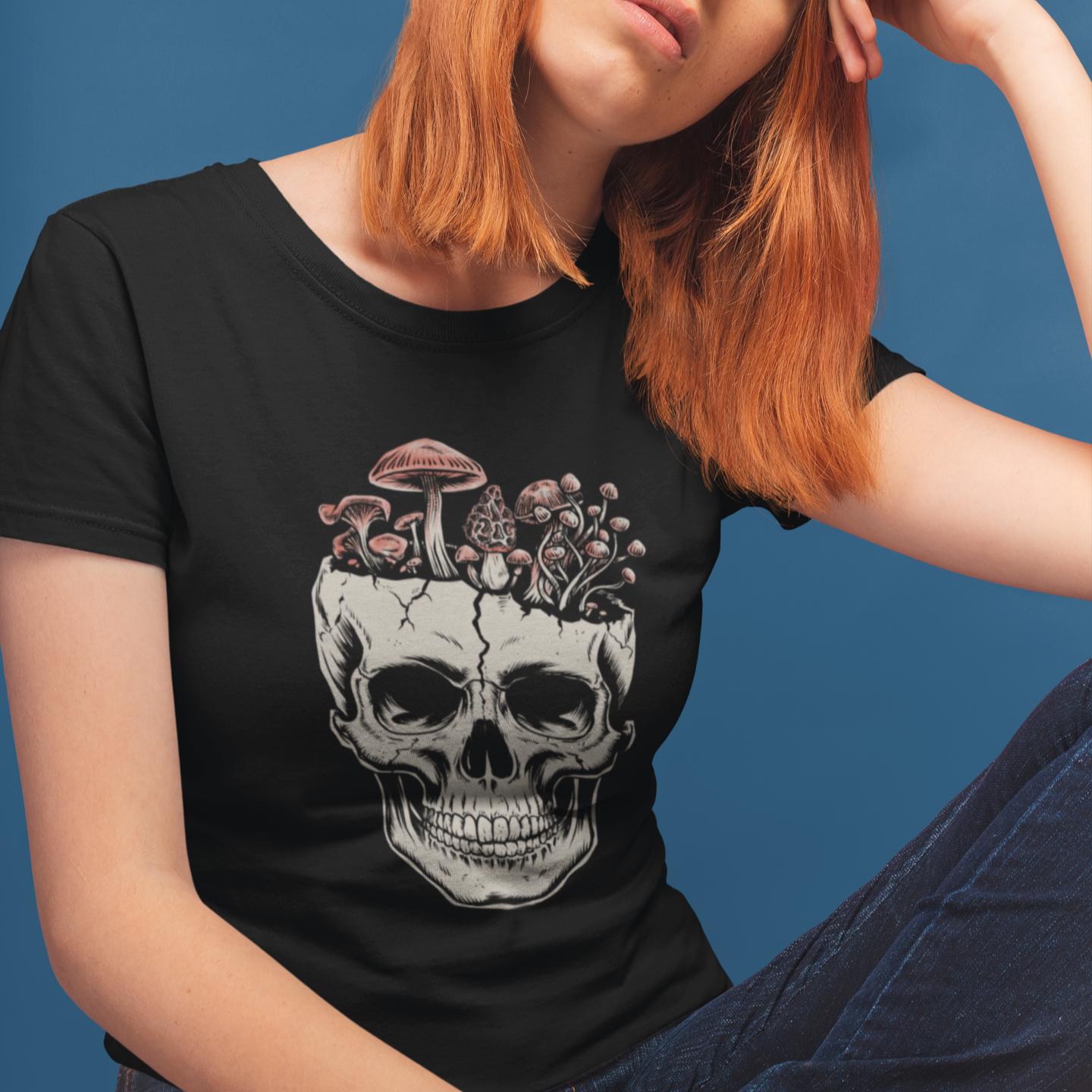 Mushroom Skull Unisex Tee