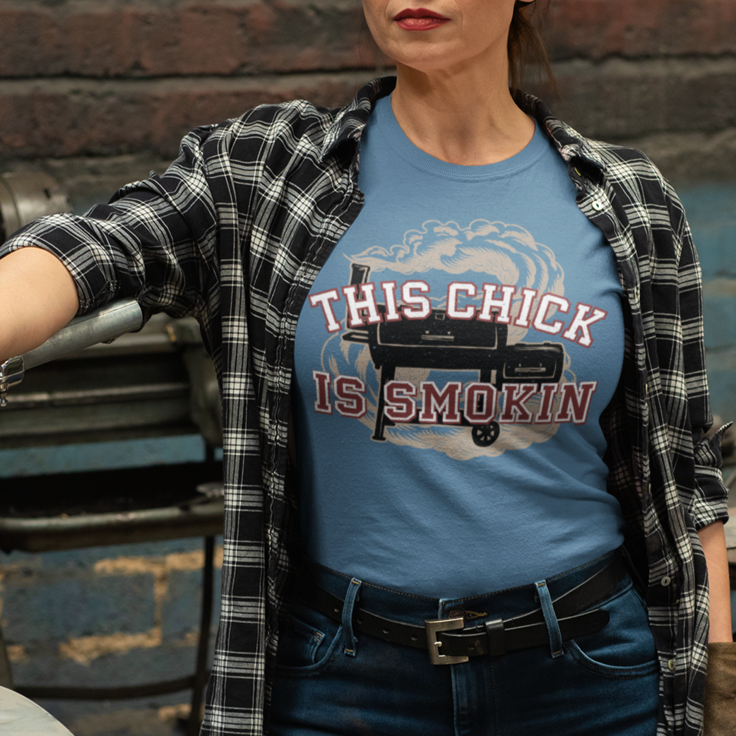 This Chick is Smokin BBQ Unisex Tee