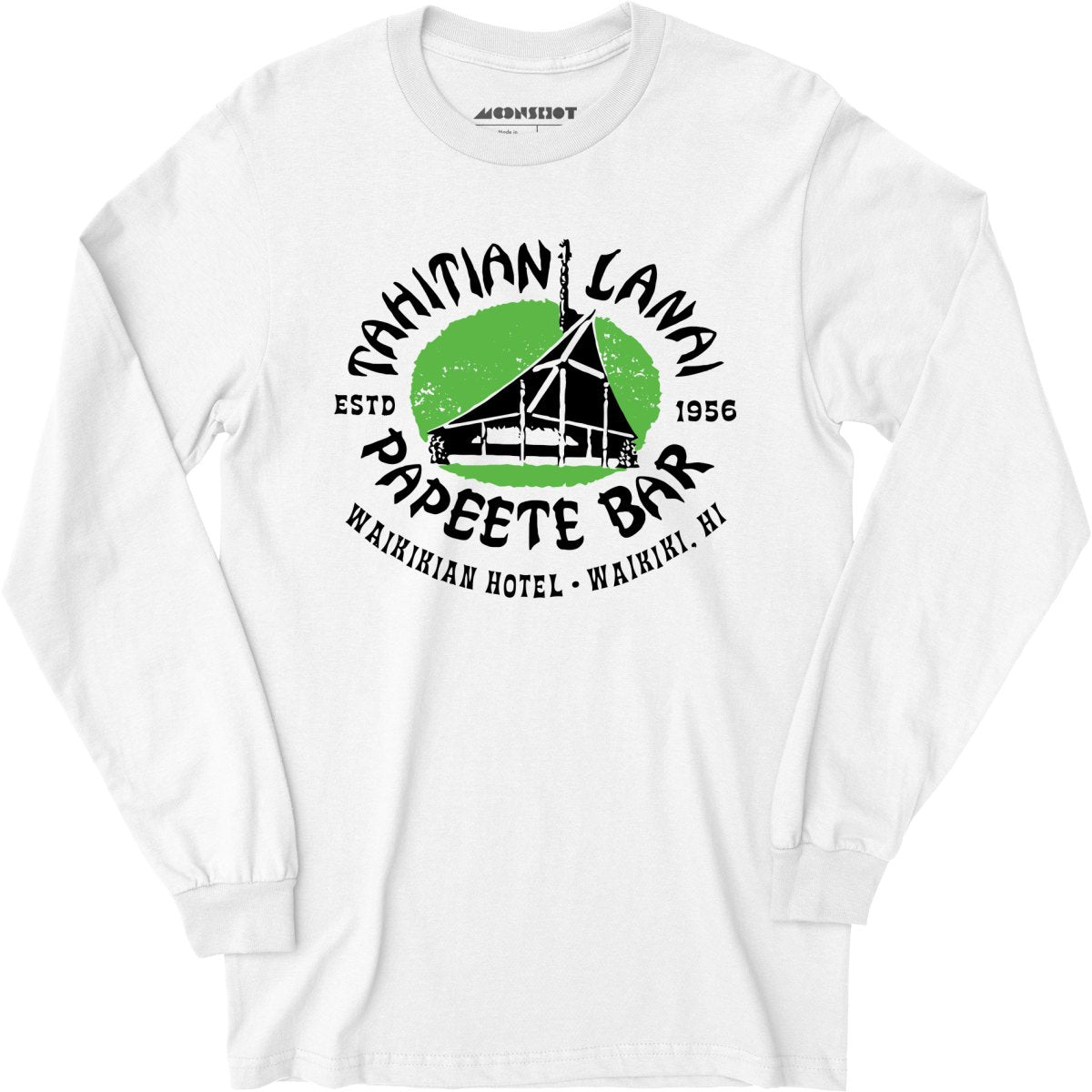 Tahitian Lanai Papeete Bar - Waikiki, HI - Vintage Tiki Bar - Long Sleeve T-Shirt