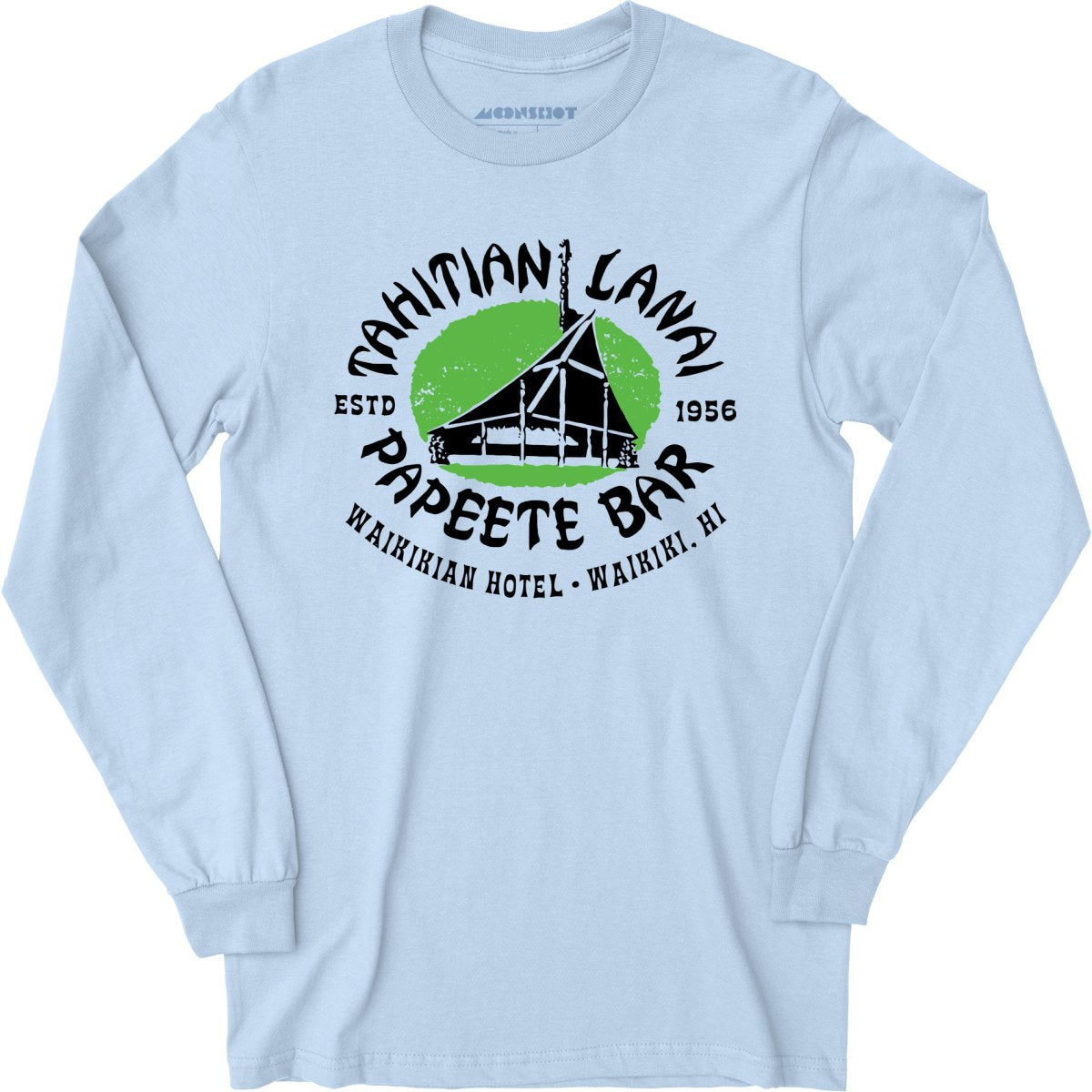 Tahitian Lanai Papeete Bar - Waikiki, HI - Vintage Tiki Bar - Long Sleeve T-Shirt